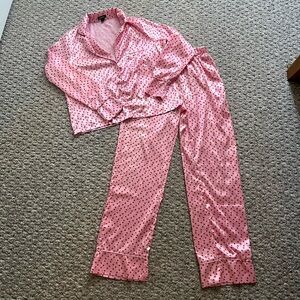 Pink and Red Hearts Pajama Set